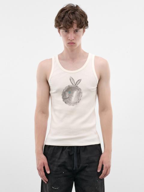 Kapital White Fruit Graphic Tank Top