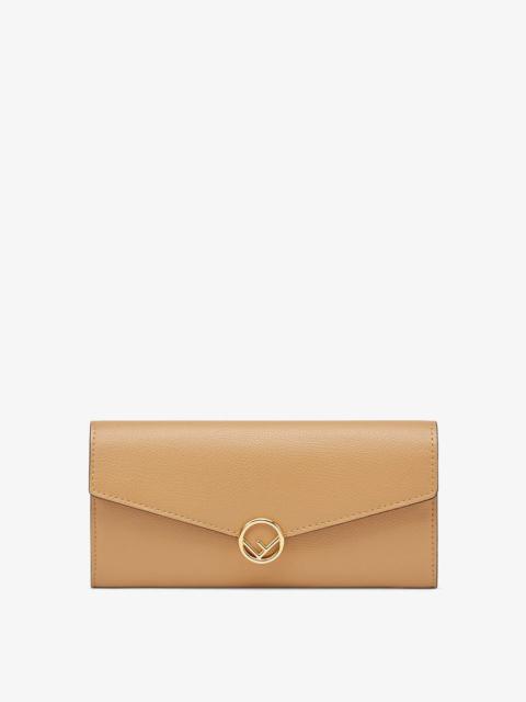 FENDI Beige leather wallet