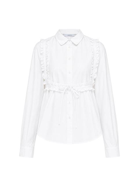 pushBUTTON Bra Detail Cotton Shirt