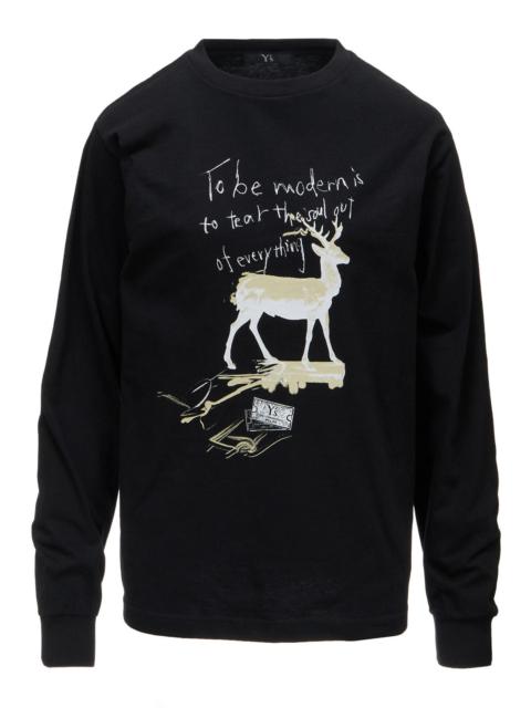 Y's MESSAGE SWEATSHIRT (BLACK)