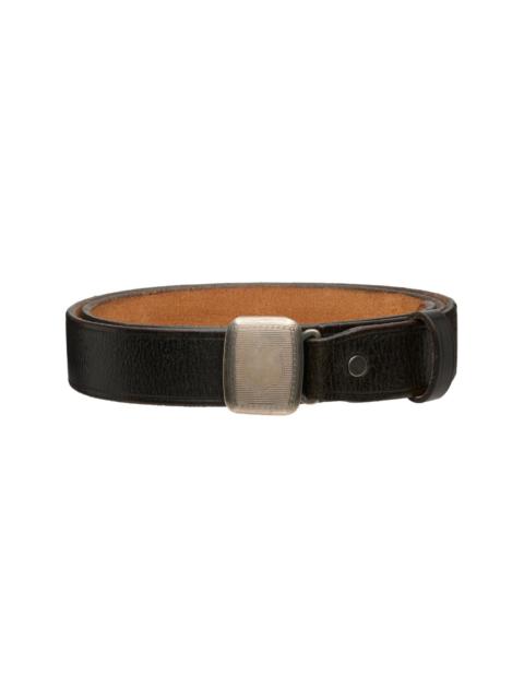 RRL by Ralph Lauren Black Slider-Buckle Leather Belt