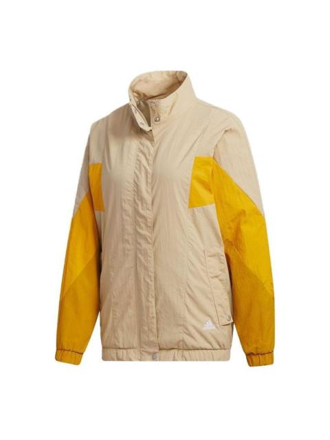 (WMNS) adidas Must Have Woven Jacket 'Tan Yellow' GF6964