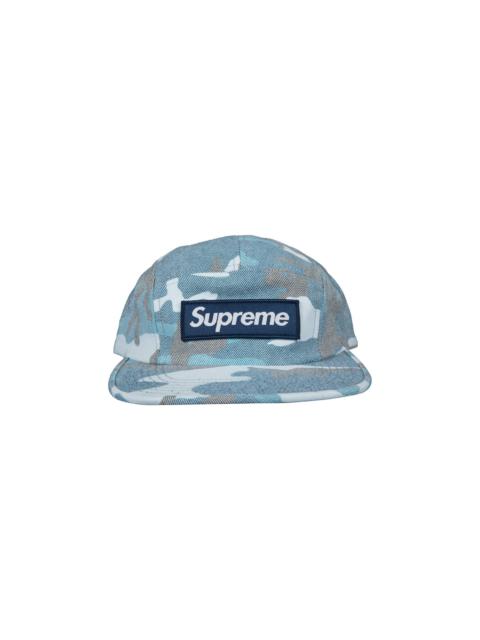 Supreme Washed Out Camo Camp Cap 'Blue'