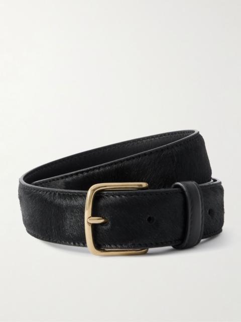 The Row Pony hair belt Black
