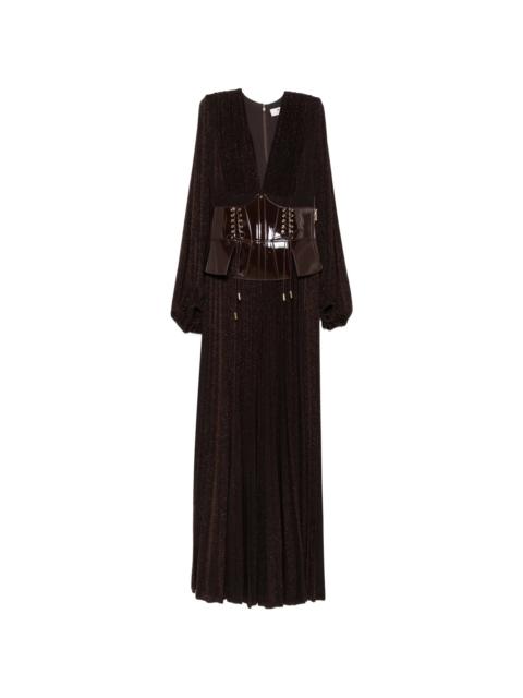 ELISABETTA FRANCHI Elisabetta Franchi V-neck Maxi Dress
