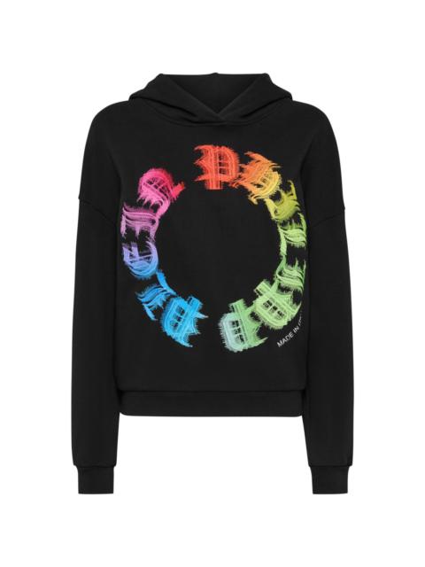 logo-print hoodie