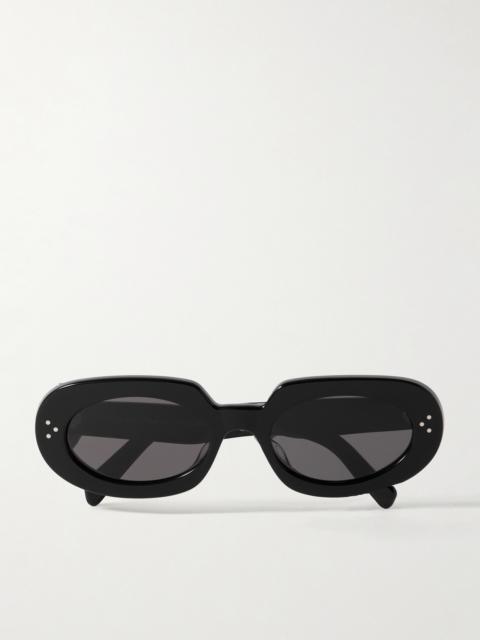 CELINE Bold oval-frame 아세테이트 선글라스