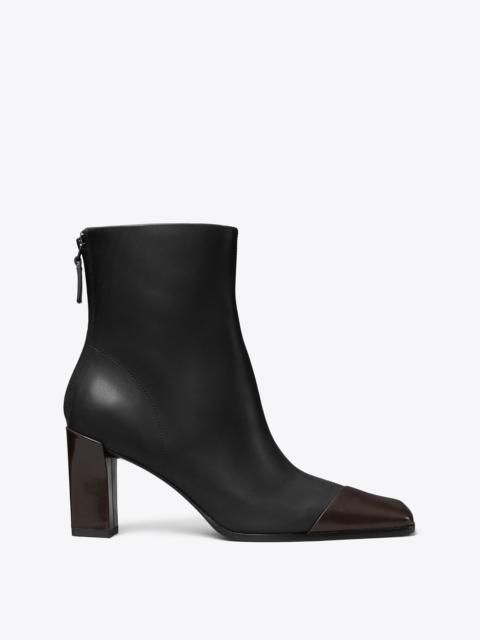 TORY BURCH Asymmetric Cap-Toe Ankle Boot