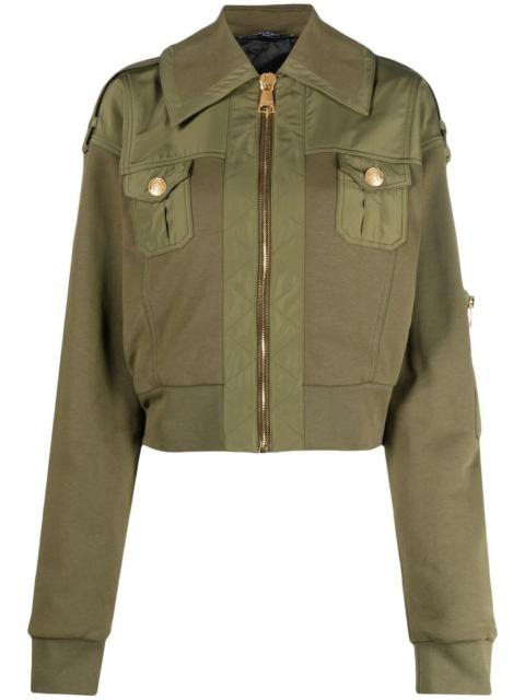 Balmain cropped bomber jacket