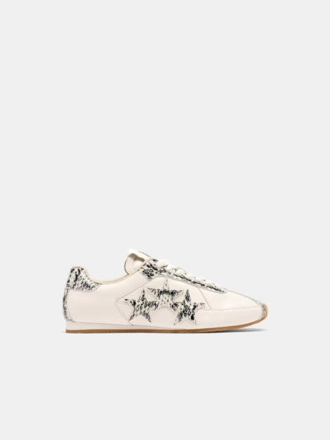 AMIRI WOMEN'S LIZARD EMBOSSED PACIFIC FLAT