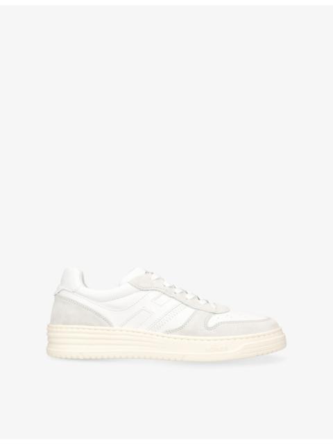 HOGAN H630 Allacciato Logo-Embossed Low-Top Leather Trainers
