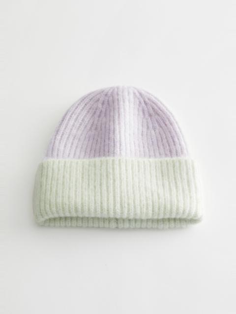 & Other Stories Ribbed Mohair Blend Beanie