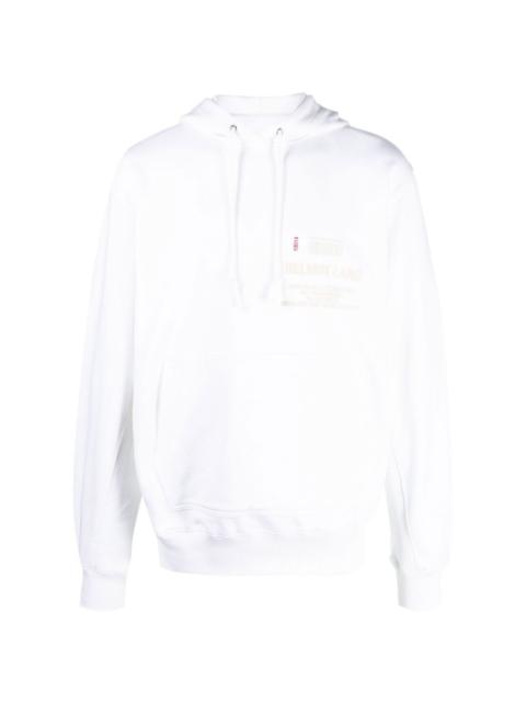 Helmut Lang logo-print cotton hoodie