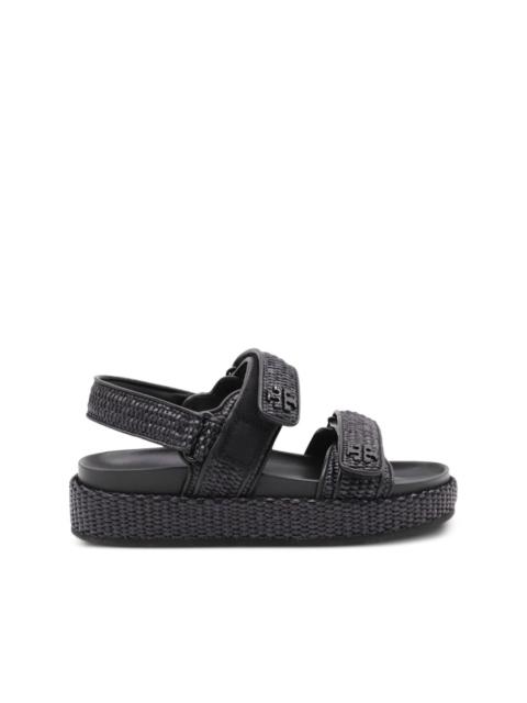 TORY BURCH Kira woven platform sandals