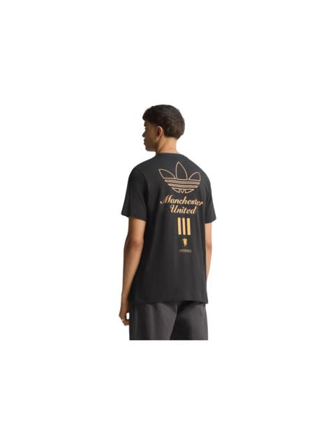 adidas adidas Terrace Icons Graphic T-Shirt Manchester United Black