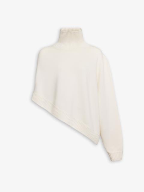 Alaïa ASYMMETRICAL CAPE JUMPER IN CASHMERE