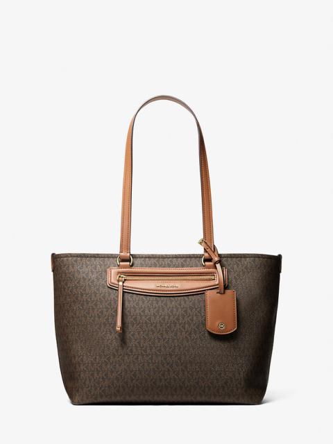 MICHAEL KORS Jet Set Travel Medium Signature Logo Tote Bag