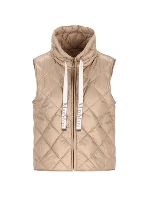 Max Mara Diamond-patterned quilted gilet