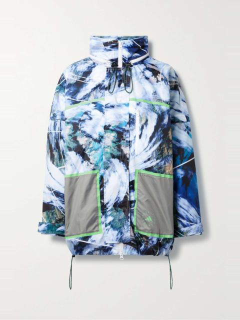 TrueNature convertible printed recycled-ripstop jacket