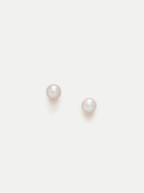 J.CREW Grey freshwater pearl stud earrings