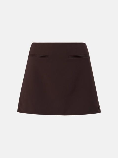courrèges Twill miniskirt
