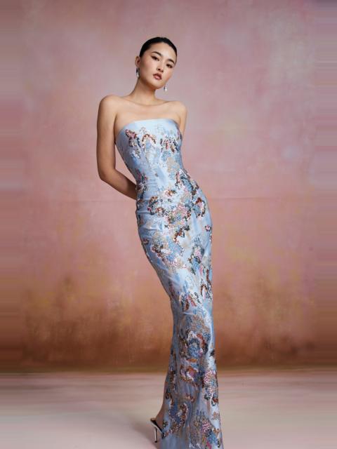 SAU LEE ILSA STRAPLESS GOWN
