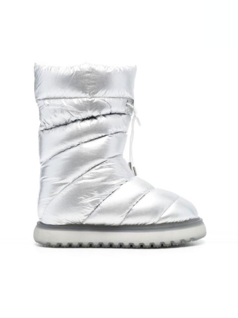 Gaia metallic-effect snow boots