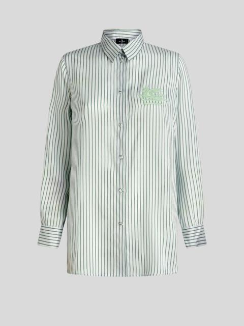STRIPED SHIRT WITH LOGO