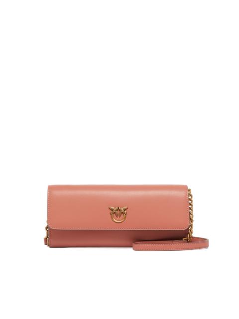 PINKO chain-strap leather wallet