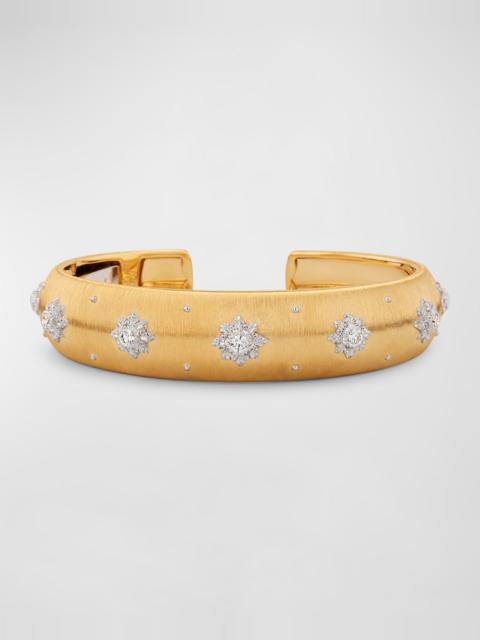 Buccellati Macri 18K Yellow Gold Diamond Cuff, 15.5mm