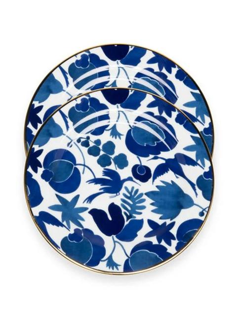 La DoubleJ Dessert Plate Set of 2 - Wildbird Blu