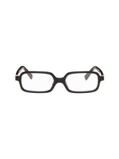 Miu Miu Black Rectangle Glasses