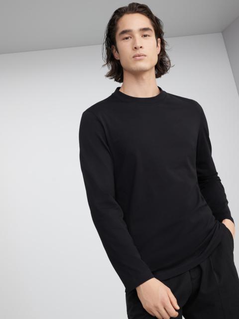Brunello Cucinelli Cotton jersey long sleeve crew neck T-shirt