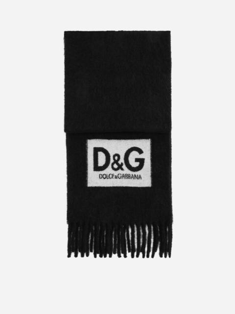 Dolce & Gabbana Wool scarf with D&G patch