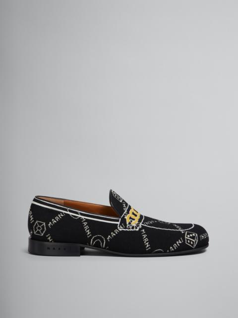 Marni MARNIGRAM TROMPE L'ŒIL JACQUARD MOCCASIN