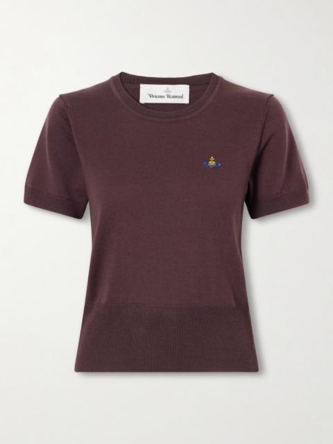Vivienne Westwood Bea Logo-embroidered Wool T-shirt