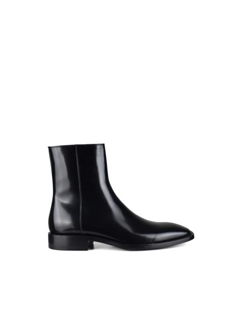BALENCIAGA square-toe leather boots