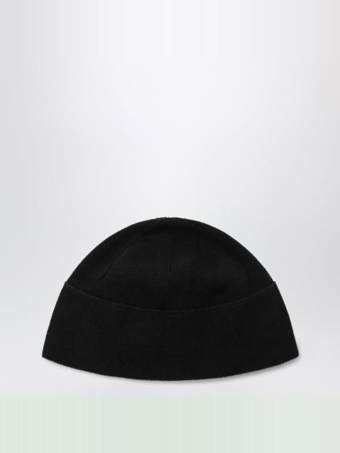 Loro Piana Black Petunia beanie in a cashmere blend