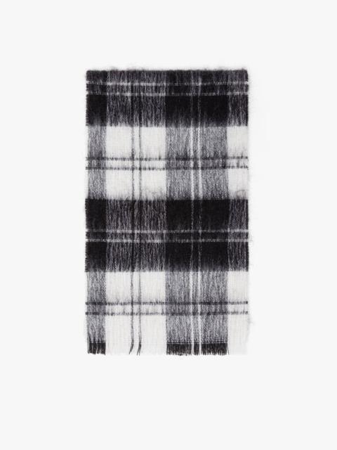 ERSKINE BLACK & WHITE MOHAIR SCARF