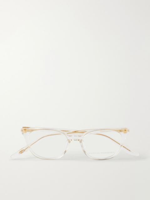 BARTON PERREIRA Irena D-frame cat-eye glasses White