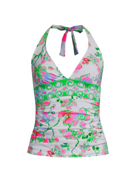 Lilly Pulitzer Women's Jamila Tankini Top - Multi Orchids On The Avenue