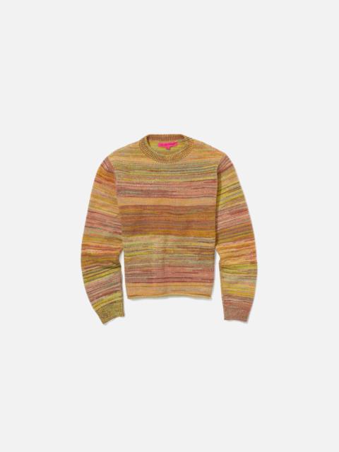 The Elder Statesman COSMIC STRIPE WOMEN'S CREW