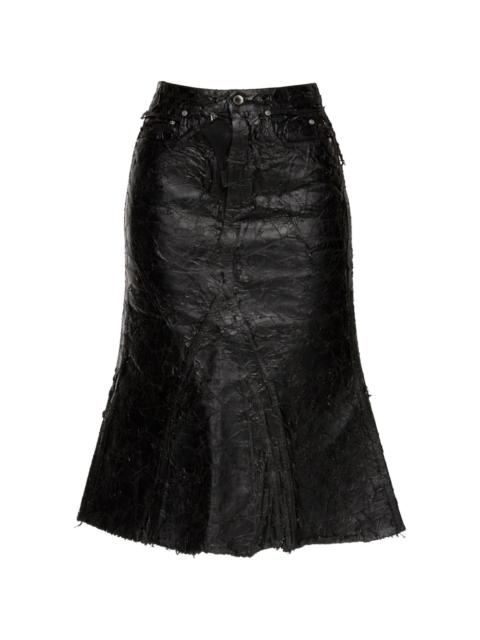 Rick Owens DRKSHDW rear-pocket skirt
