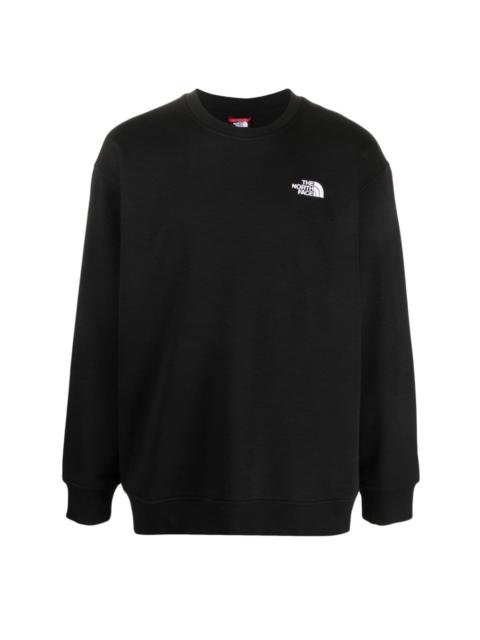 logo-embroidered crew-neck sweatshirt