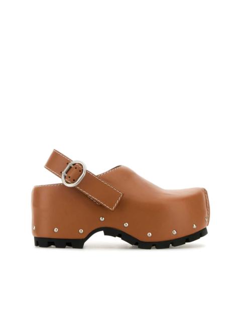 Jil Sander 90mm leather clogs