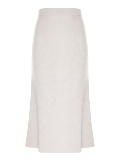 Herno KNIT MIDI SKIRT WITH LUREX YARN