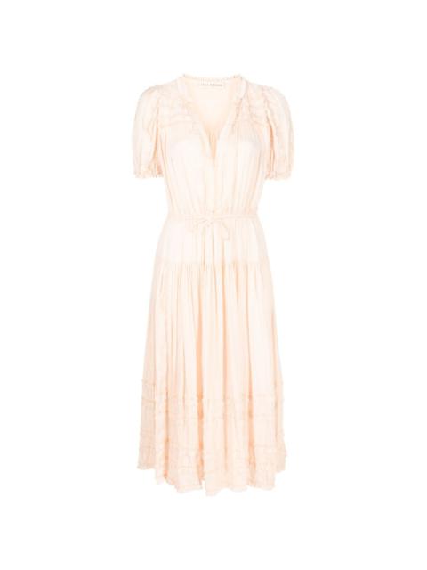 empire-line pleated dress