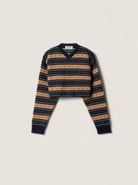 Miu Miu Wool V-neck sweater