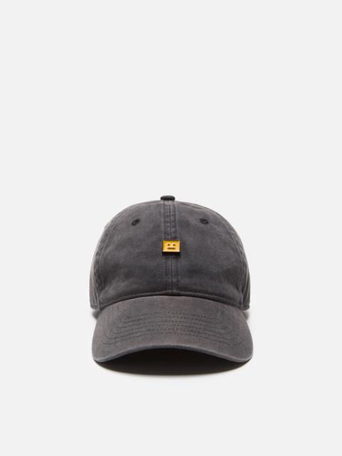 Acne Studios FACE STUD CAP - Washed Black