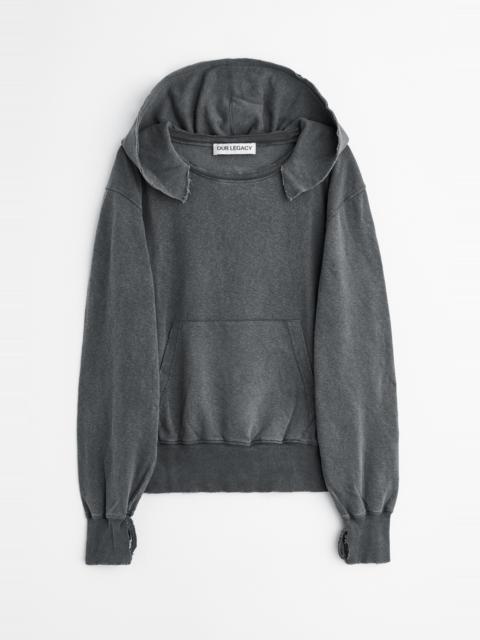 Our Legacy Relic Hoodie Washed Black Rogue Loopback